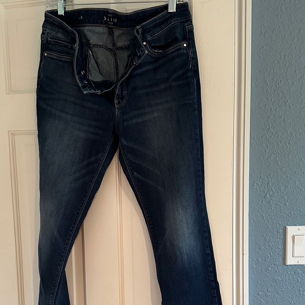 Women's Slim Fit Jeans - Dark Blue